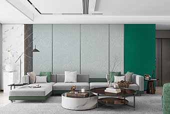 惠州轻奢风格-客厅