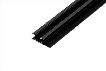 惠州航空纤维墙咔铝合金带灯中条(哑黑氧化)