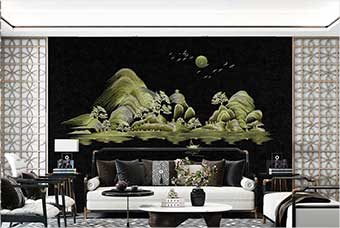 惠州森佰汇航空纤维墙咔（湖光山色）